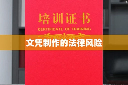 龙安文凭制作的法律风险